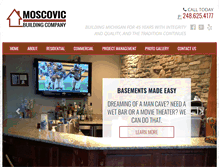 Tablet Screenshot of moscovicbuilding.com